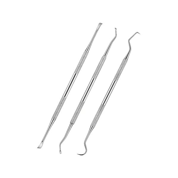 3-Piece Stainless Steel Dog Dental Tool Set for Routine Teeth Cleaning and Tarter Removal