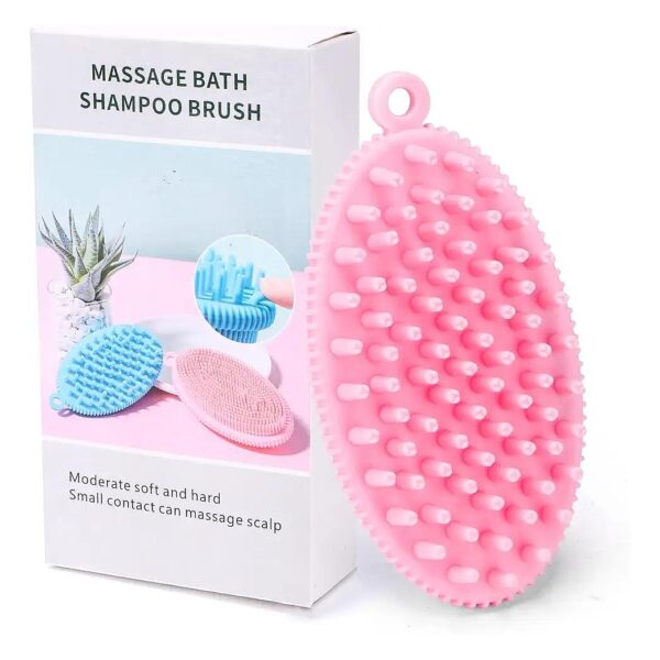 3-in-1 Dog Bath Brush with Massage, Comb and Scrubbing Functions