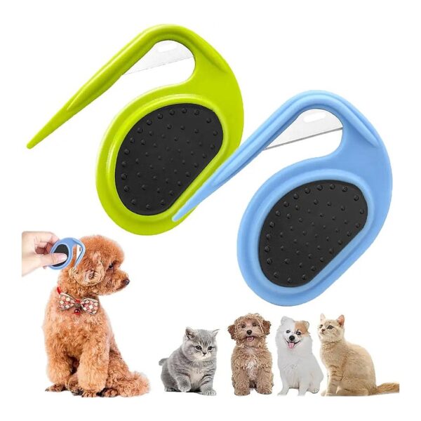 3-in-1 Pet Comb for Remove Tangled Hair and Dead Coats