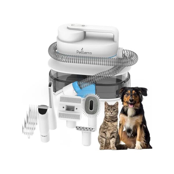 3-in-1 Pet Grooming Solution with Vacuum, Dryer, and Clippers for Dogs, Cats, and More