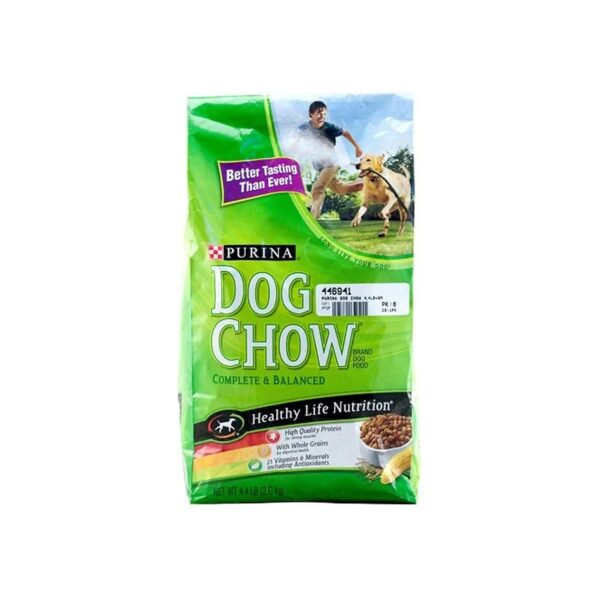 4 Lb Bag of Chunk Dry Dog Food for Adults with Real Chicken and Optimal Nutrition