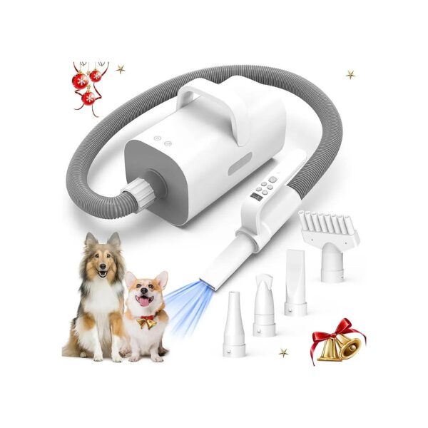 4 in 1 Adjustable Airflow Speed and Temperature Pet Dryer for Dogs