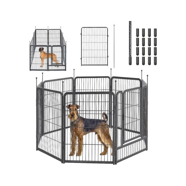 40" Tall Pet Playpen for Large Dogs Medium Dogs and Small Dogs with Quick Installation