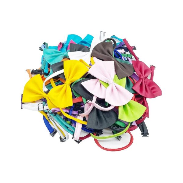 40-Pack Adjustable Bow Ties for Dog Cat Pet Grooming Accessories