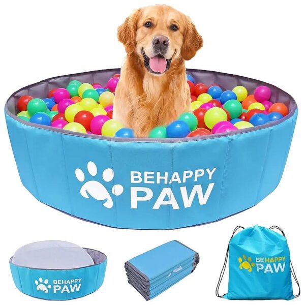 47 inch Large Foldable Ball Pit for Cats and Dogs with Over 600 Ball Capacity