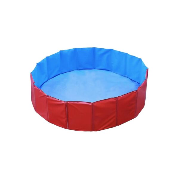 48 Inch Collapsible Large Pet Swimming Pool for Toddlers and Small Dogs