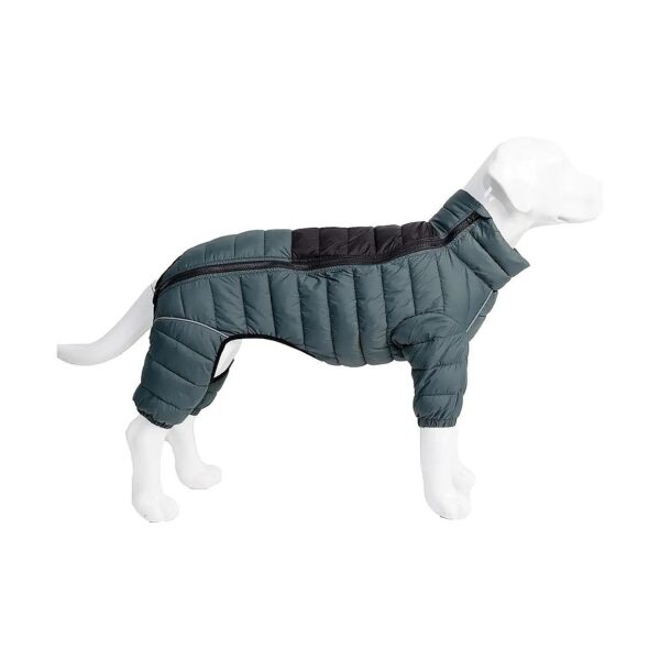 4-Legged Waterproof Windproof Dog Coat with Reflective Strips for Small to Large Dogs