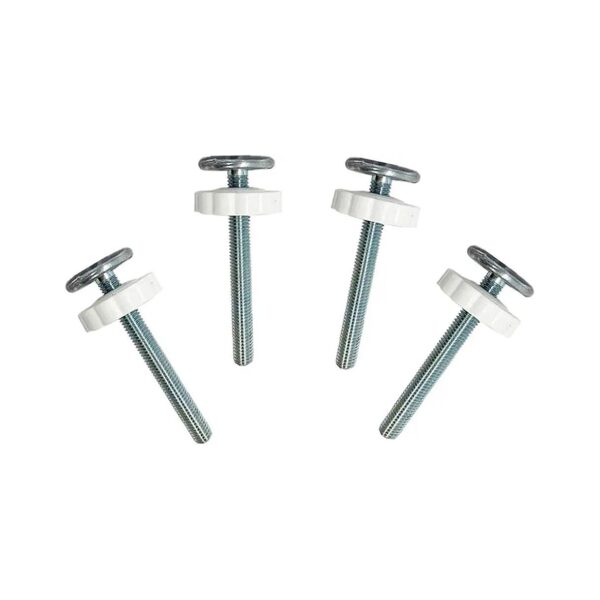 4-Pack M8 Extra Long Spindle Rods and Bolts for Secure Pressure Mounted Gates