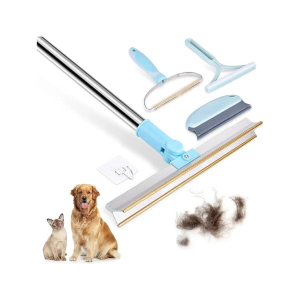 4-Pack Pet Hair Remover Set for Complete Carpet and Rug Cleaning Solution