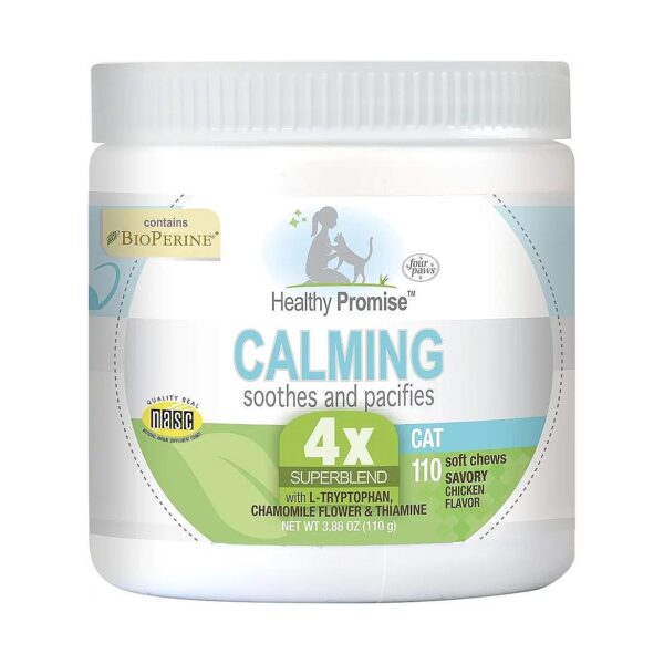 4X SuperBlend Cat Calming Chews for Anxiety Relief