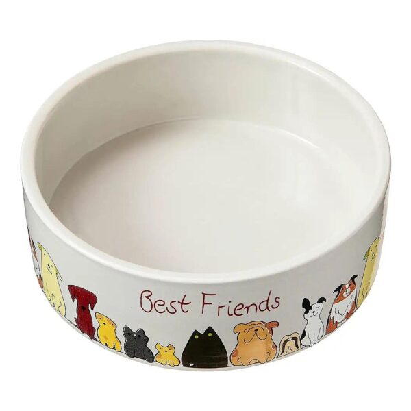 5 Inch Ceramic Dog Food Bowl for Small Breed Dogs