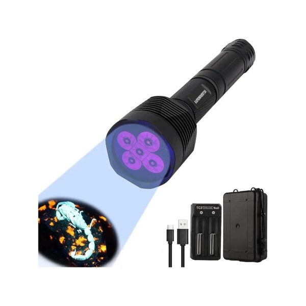 5 LED UV Black Light for Rockhounding, Scorpion Hunting, and Resin Curing