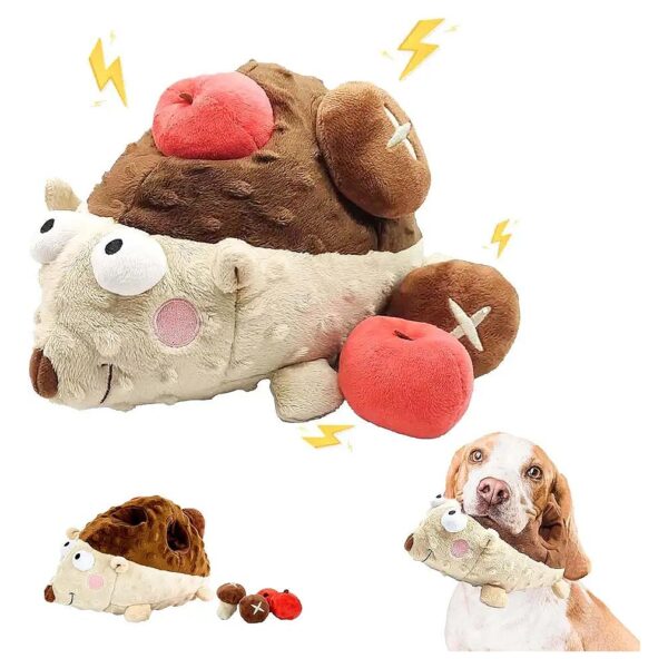 5 in 1 Plush Dog Toys with Squeakers and Durable Design for Small Medium Large Dogs