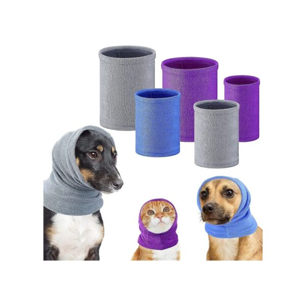 5-Piece No-Flap Ear Wraps for Dogs, Ideal for Noise Protection and Anxiety Relief