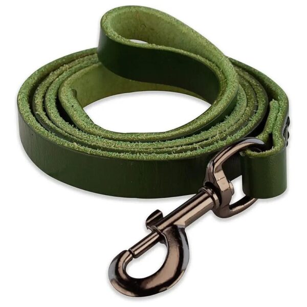 5ft11 Long Full Grain Leather Leash for Large and Medium Dogs Strength and Durability