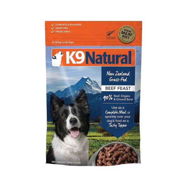 6 Ounce Freeze Dried Beef Dog Food for Adults