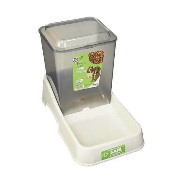 6 Pound Medium Auto Feeder for Large Breeds with Dry Food Compatibility