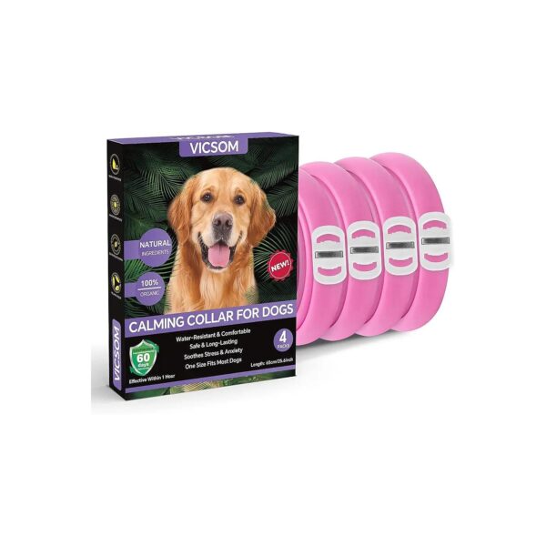 60 Day Calming Collars for Dogs with Natural Pheromone and Essential Oils