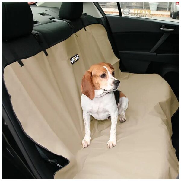 600D Oxford Material Car Seat Protector for Dogs - Beige