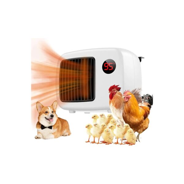 600W Pet House Heater with Thermostat for Indoor and Outdoor Use