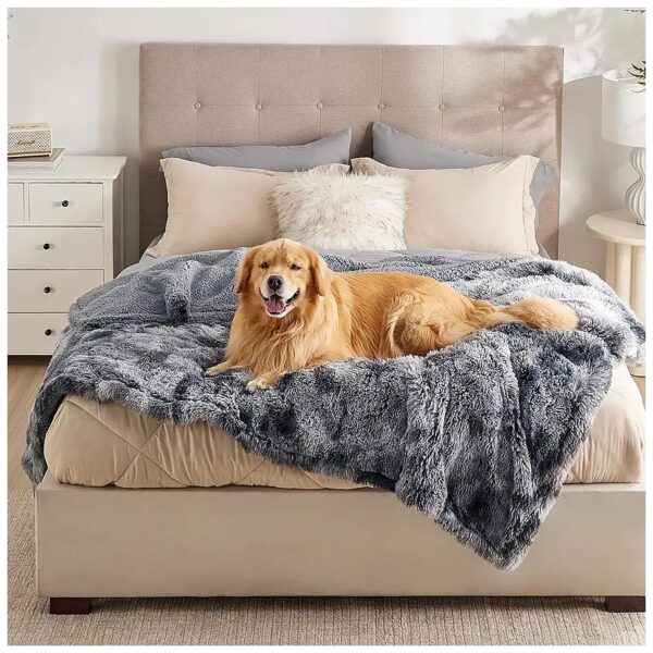 60x80 Waterproof Dog Blanket Soft Faux Fur Blanket for Large Pets