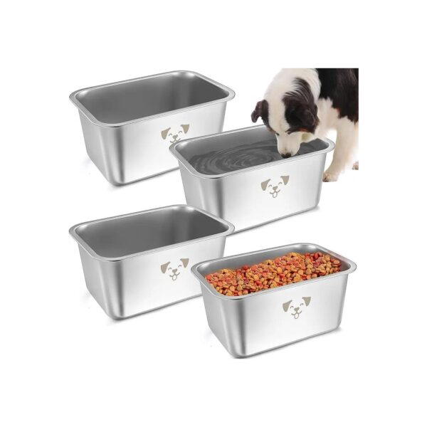 65 Gallon Large Dog Food and Water Bowls for Multiple Pets