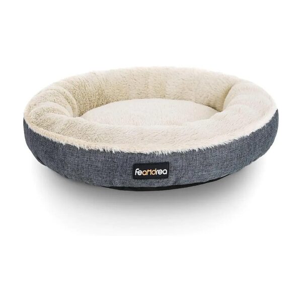 65cm Dia Dog Bed with Soft Fillings and Anti-Slip Bottom for Cats and Dogs