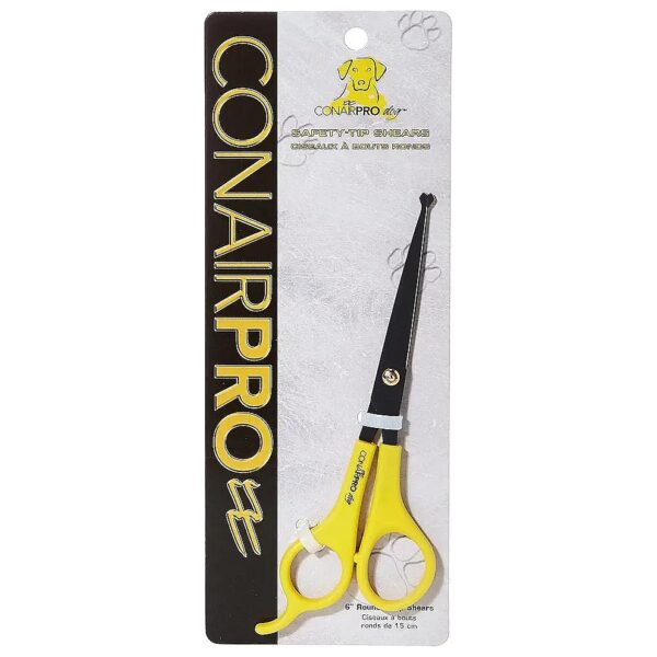 6-Inch Round-Tip Grooming Shears for Ear and Paw Trimming