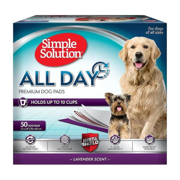 6-Layer Dog Pads for All Day Protection and Comfortable Pets 23 x 24 Lavender Scent