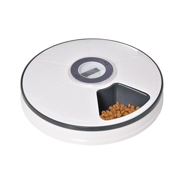 6-Tiered Pet Feeder for Cats and Small Dogs with Timed Dispenser Function