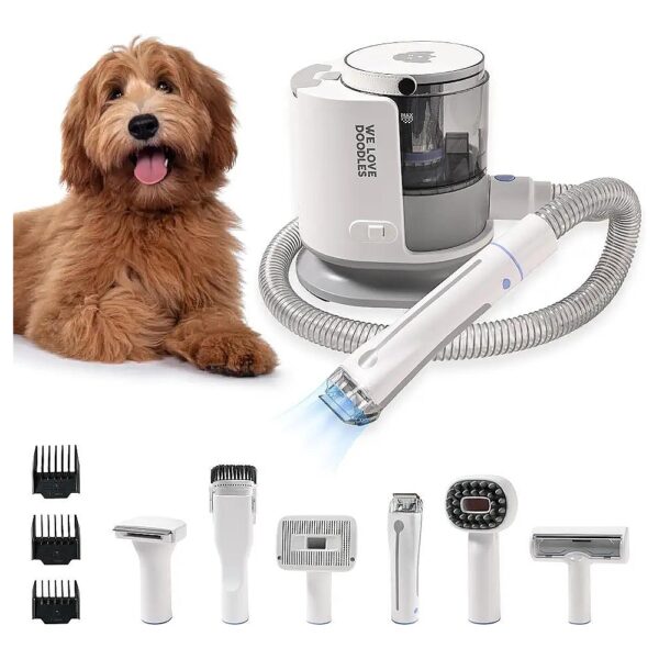 6-Tool Dog Grooming Kit for Haircuts, Brushing, and Shedding Pet Hair