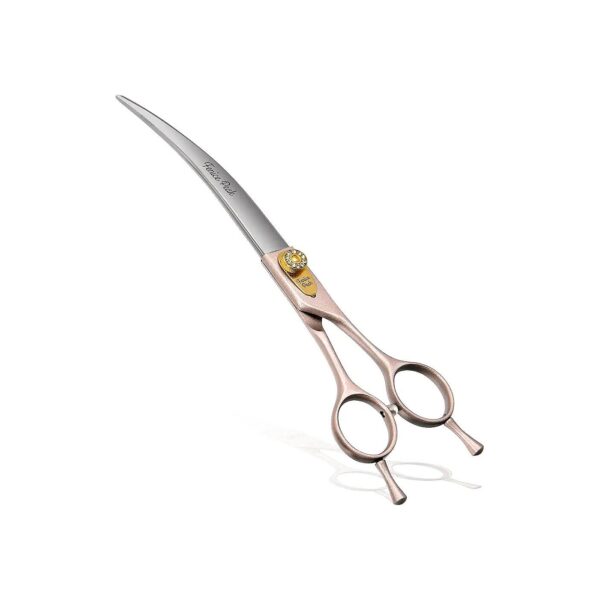 7-Inch Rosy Pet Grooming Scissors for Clean Smooth Cuts 440C Stainless Steel