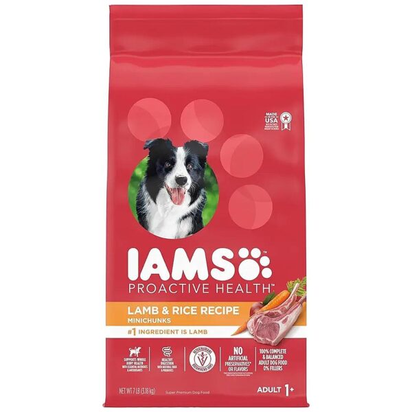 7-Lb Bag of Adult Dog Food with Lamb and Rice for Long-Term Nutrition and Convenience