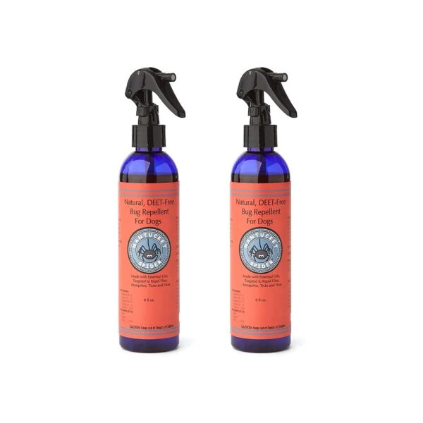 8 Ounce Natural and Organic Bug Repellent Spray for Dogs Cruelty Free Vegan