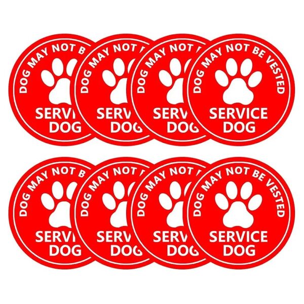 8 Pack Dog Lives Here Vinyl Decals for Outdoor Use