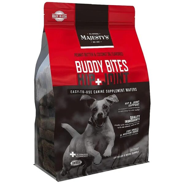 8 Week Supply of Natural Hip and Joint Support Wafers for Small to Medium Dogs