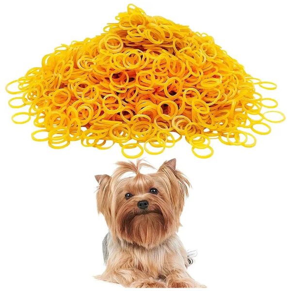 900pcs Bulk Dog Rubber Bands for Hair Grooming DIY Hair Bows Top Knots