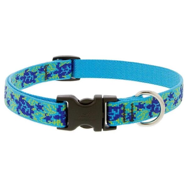 9-14" Adjustable Turtle Reef Nylon Collar for Small Dogs