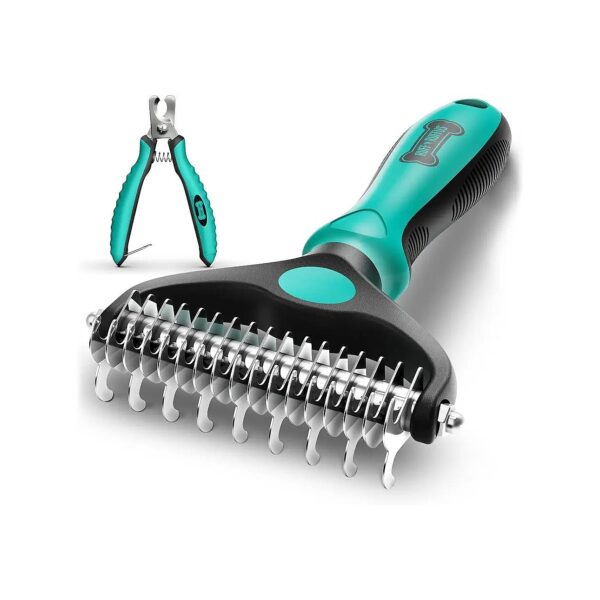 95% Shedding Reduction Dog Brush with Innovative Dual Design