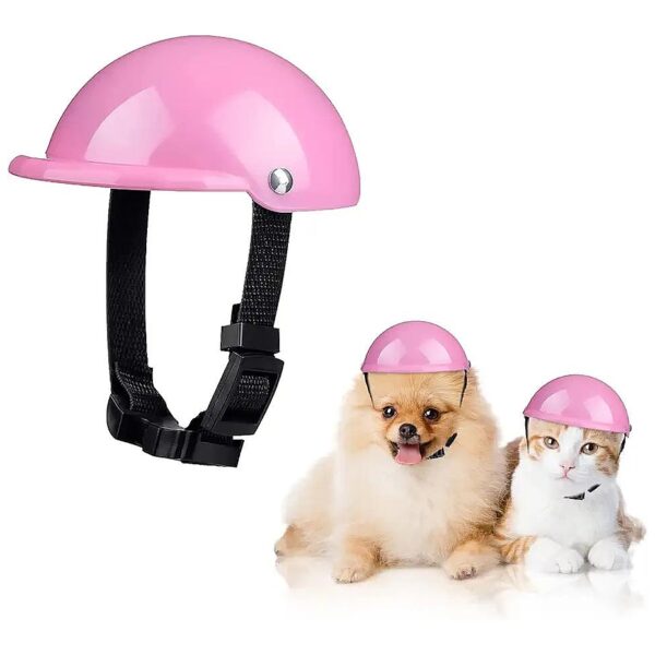 ABS Dog Helmet for Small Dogs Chihuahua Motorcycles Bike Outdoor Head Protection