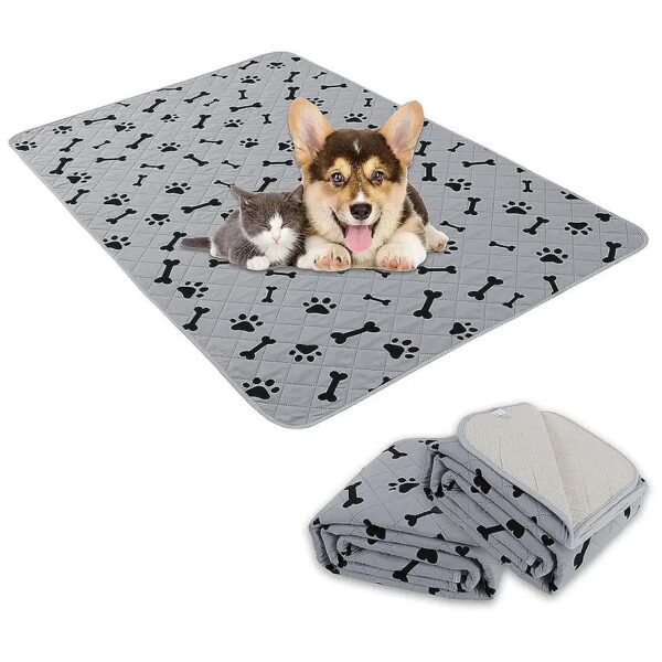 Absorbent Dog Pee Pads for Small Dogs, Water Absorbent Training Pads, Gray