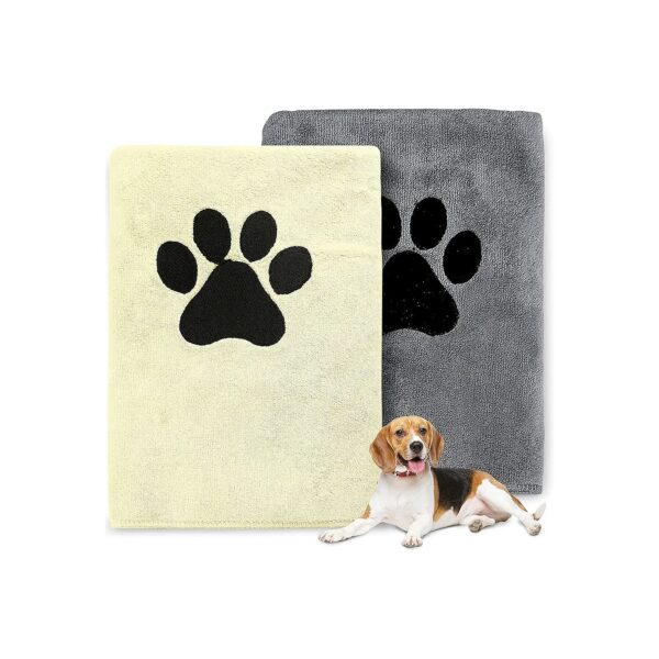 Absorbent Microfiber Dog Towels for Pet Bathing and Drying