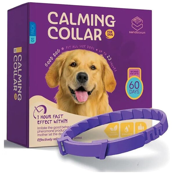 Adjustable Calming Collar for Large, Medium, and Small Dogs Anxiety Relief