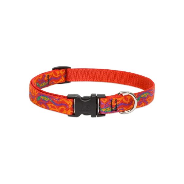 Adjustable Collar for Small Dogs with Pink Color and Designer Patterns