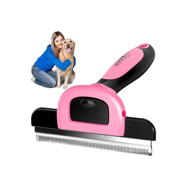 Adjustable Deshedding Tool for Dogs and Cats Reduces 95 of Shedding Fast