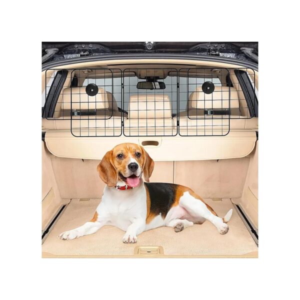 Adjustable Dog Car Barrier for Maximum Compatibility with SUVs and Large Vehicles