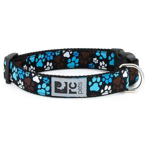 Adjustable Dog Clip Collar in Pitter Patter Chocolate for Large Breeds