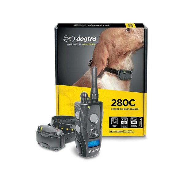 Adjustable Dog E-Collar with LCD Screen and 1/2-Mile Remote Training