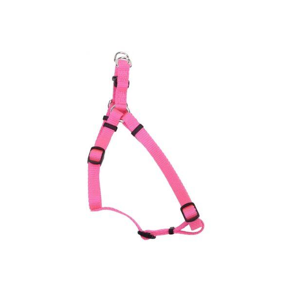 Adjustable Dog Harness with Curved Snap- Lock Buckle and Solid Nylon Construction