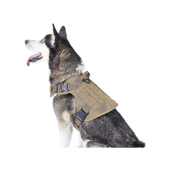 Adjustable Dog Harness with Metal Buckles, No-Pull Front Leash Clip, and Ergonomic Design